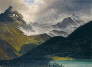 无题（布面油画） 作者 阿尔伯特·比尔施塔特