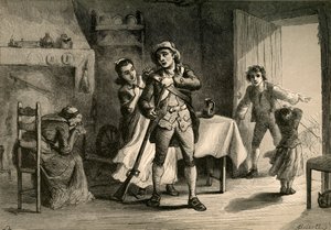 一个为战争做准备的民兵，1877年。