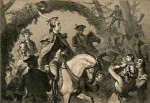 当归佩尔（Angelica Peale）加冕华盛顿，1877年。