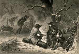 1877年在福奇谷的美国部队。