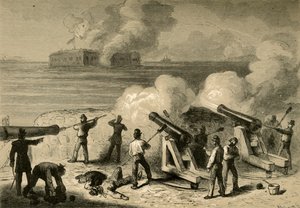 萨姆特堡的进攻，1878年。