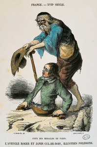 巴黎的奇迹法庭，奥古斯特-拉西内特（1825-1893）的雕刻，法国 作者 Albert Charles August Racinet