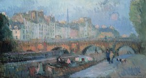 Pont Neuf和Quai de la Monnaie，巴黎