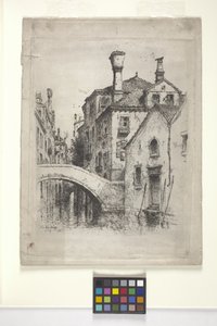 Rio Della Senza，威尼斯（蚀刻版画）