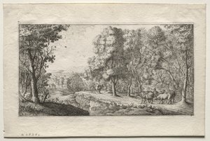 森林边界的道路 作者 阿尔伯特·弗拉芒（Albert Flemish）
