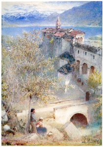 洛迦诺，马焦雷湖》，1905年 作者 阿尔伯特·古德温