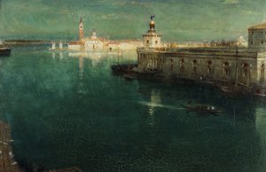 屋顶上的圣乔治，1905-1906年 作者 阿尔伯特·古德温