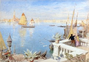 威尼斯 1892（水彩画） 作者 阿尔伯特·古德温