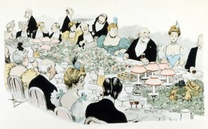 A. Guillaume 于 1908 年的晚餐（绘图） 作者 阿尔伯特·纪尧姆