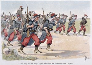 Regiment en Marche - 阿尔伯特纪尧姆（1873-1942）的“军事专辑”，约。 1900 作者 阿尔伯特·纪尧姆