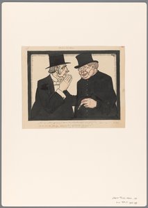 关于《养老金法案》的政治漫画设计：Onder Broeders 作者 阿尔伯特·哈恩（一）