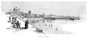 布莱顿海滩，澳大利亚维多利亚州墨尔本，1886年。