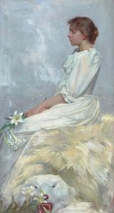 贝西肖像（伊丽莎白-牛顿小姐）1892 年（布面油画）