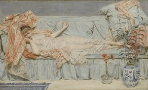 百合花，1866年 作者 阿尔伯特·约瑟夫·摩尔
