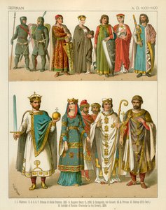 德国服装1000-1100 AD 作者 阿尔伯特·克莱奇默