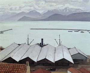 Bougie，阿尔及利亚港（布面油画） 作者 阿尔伯特·马尔凯
