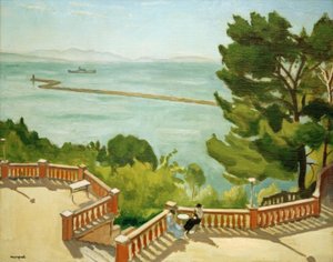 埃斯塔克（Estaque）的露台角落 作者 阿尔伯特·马尔凯