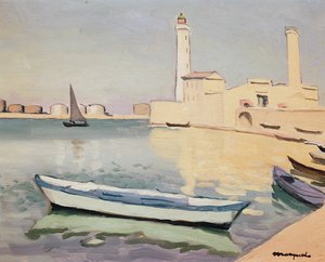 塞特港（布面油画） 作者 阿尔伯特·马尔凯