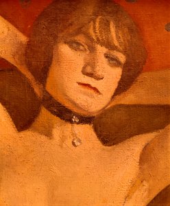 沙发细节上的女人，1912年 作者 阿尔伯特·马尔凯