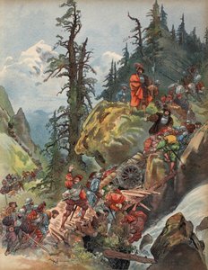 跨越阿尔卑斯山，插图来自