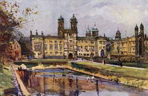 Stonyhurst（彩色石版画） 作者 阿尔伯特·伍兹