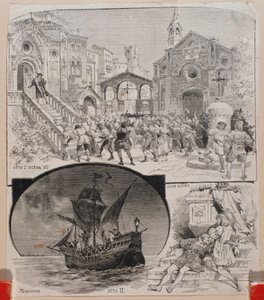 克里斯托弗-哥伦布插图》，阿尔贝托-弗朗切蒂创作，约 1892 年 作者 阿尔贝托·弗兰切蒂