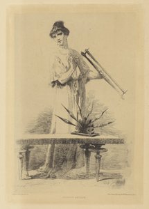 旋转的女人
Fileuse antique（物品上的标题） 作者 阿尔弗雷德·卡达特