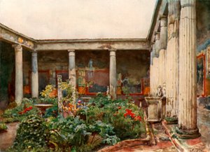 Vettii众议院的Peristyle