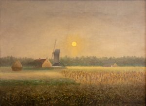 月光下的拉特姆的 Windmilla 作者 Albijn Van den Abeele