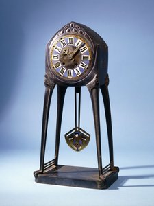 1904年之前的Albin Muller（1871-1941）座钟（铸铁，青铜，珐琅） 作者 阿尔宾·穆勒（Albin Muller）