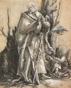 胡子圣徒在森林里，c。 1516 作者 阿尔布雷希特丢勒