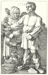 农民出售他们的产品 作者 Albrecht（之后）Durer或Duerer