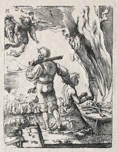 亚伯拉罕的牺牲 作者 阿尔布雷希特·阿尔特多夫（Albrecht Altdorfer）