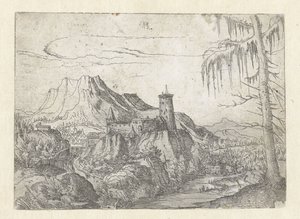 Albrecht Altdorfer-风景如画的大城堡 作者 阿尔布雷希特·阿尔特多夫（Albrecht Altdorfer）