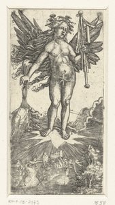 带翅膀的寓意女性形象 作者 阿尔布雷希特·阿尔特多夫（Albrecht Altdorfer）