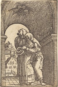 约阿希姆拥抱安娜 作者 阿尔布雷希特·阿尔特多夫（Albrecht Altdorfer）