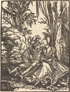 风景中的一对恋人 作者 阿尔布雷希特·阿尔特多夫（Albrecht Altdorfer）