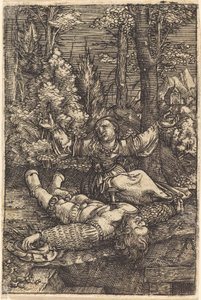 皮拉摩斯与缇丝比 作者 阿尔布雷希特·阿尔特多夫（Albrecht Altdorfer）