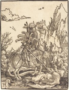 圣乔治屠龙 作者 阿尔布雷希特·阿尔特多夫（Albrecht Altdorfer）