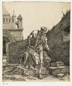 圣杰罗姆在教堂院子里散步，1519年前。 作者 阿尔布雷希特·阿尔特多夫（Albrecht Altdorfer）