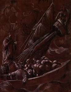 巴里的圣尼古拉斥责暴风雨 作者 阿尔布雷希特·阿尔特多夫（Albrecht Altdorfer）