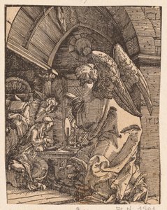 天使报喜》，1513年。 作者 阿尔布雷希特·阿尔特多夫（Albrecht Altdorfer）
