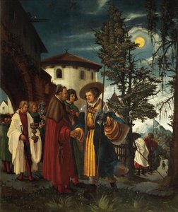 圣弗洛里安的离去 作者 阿尔布雷希特·阿尔特多夫（Albrecht Altdorfer）