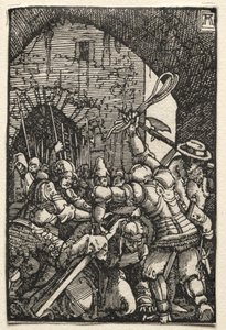 人的堕落与救赎：基督背负十字架c。 1515。 作者 阿尔布雷希特·阿尔特多夫（Albrecht Altdorfer）