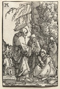 人的堕落与救赎：基督在受难之前离开母亲，c。 1515。 作者 阿尔布雷希特·阿尔特多夫（Albrecht Altdorfer）