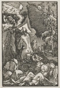 人的堕落与救赎：橄榄山上的基督，c。 1515。 作者 阿尔布雷希特·阿尔特多夫（Albrecht Altdorfer）