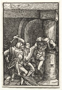 人类的堕落与救赎  基督的鞭笞 作者 阿尔布雷希特·阿尔特多夫（Albrecht Altdorfer）