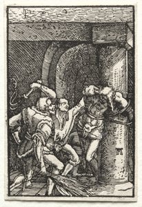 人的堕落与救赎：基督的鞭打c。 1515。 作者 阿尔布雷希特·阿尔特多夫（Albrecht Altdorfer）