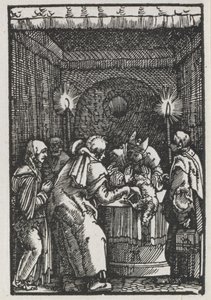 人的堕落与救赎：大祭司拒绝的约阿希姆献祭c。 1515。 作者 阿尔布雷希特·阿尔特多夫（Albrecht Altdorfer）