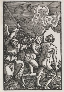 人类的堕落与救赎  被逐出伊甸园 作者 阿尔布雷希特·阿尔特多夫（Albrecht Altdorfer）